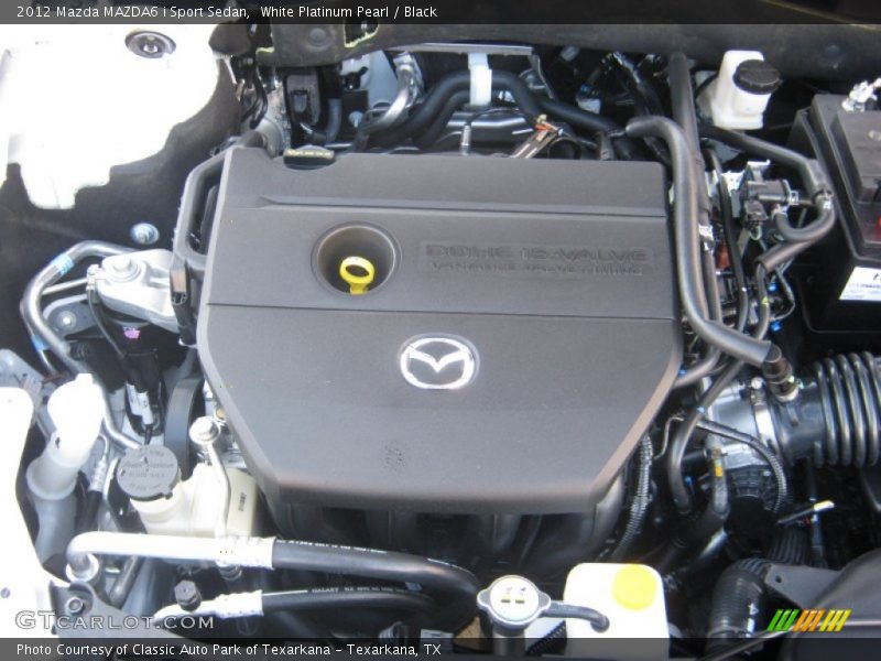 White Platinum Pearl / Black 2012 Mazda MAZDA6 i Sport Sedan
