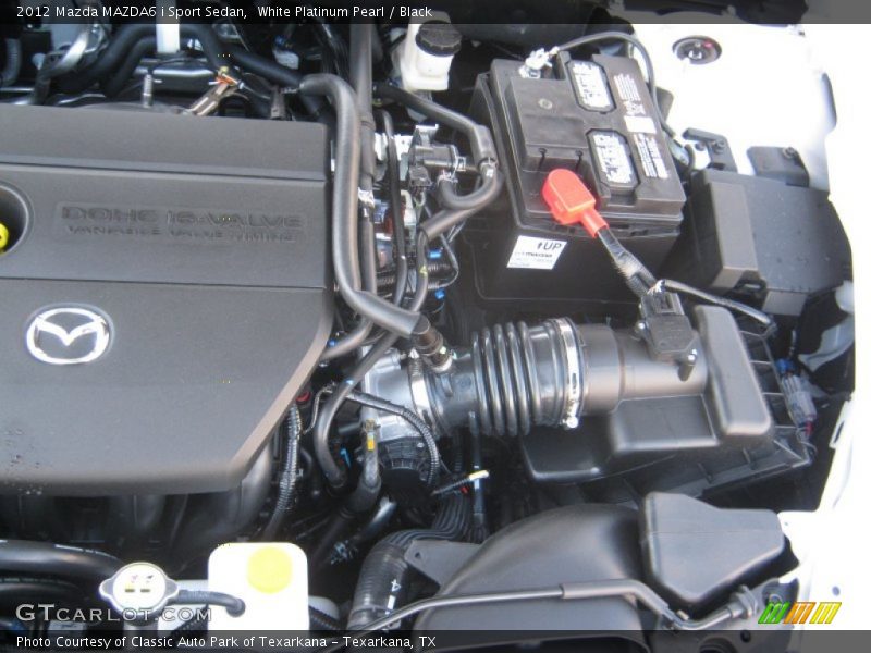 White Platinum Pearl / Black 2012 Mazda MAZDA6 i Sport Sedan