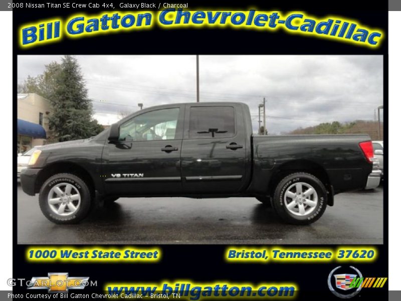 Galaxy Black / Charcoal 2008 Nissan Titan SE Crew Cab 4x4
