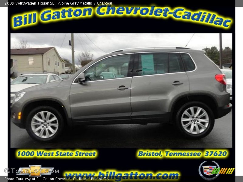 Alpine Grey Metallic / Charcoal 2009 Volkswagen Tiguan SE