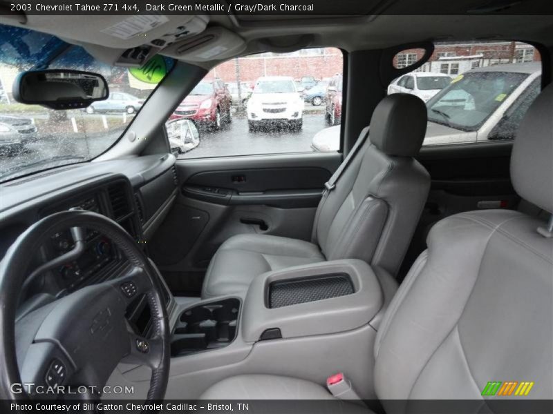 Dark Green Metallic / Gray/Dark Charcoal 2003 Chevrolet Tahoe Z71 4x4