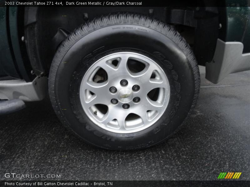 Dark Green Metallic / Gray/Dark Charcoal 2003 Chevrolet Tahoe Z71 4x4