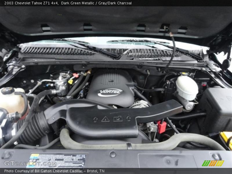 Dark Green Metallic / Gray/Dark Charcoal 2003 Chevrolet Tahoe Z71 4x4
