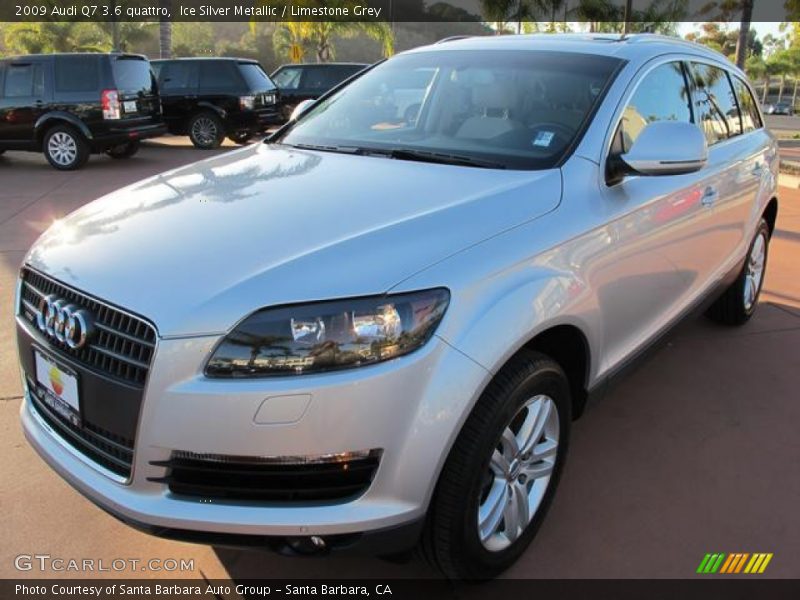 Ice Silver Metallic / Limestone Grey 2009 Audi Q7 3.6 quattro