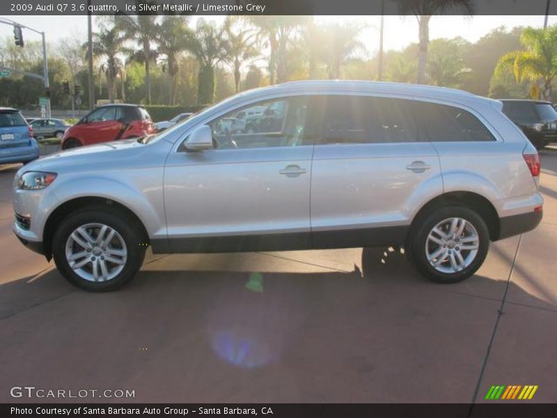 Ice Silver Metallic / Limestone Grey 2009 Audi Q7 3.6 quattro