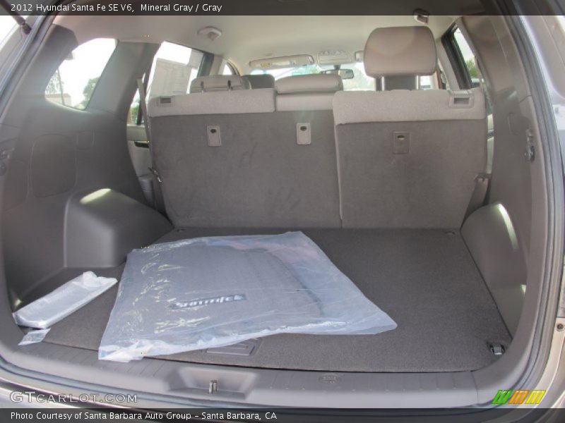 Mineral Gray / Gray 2012 Hyundai Santa Fe SE V6