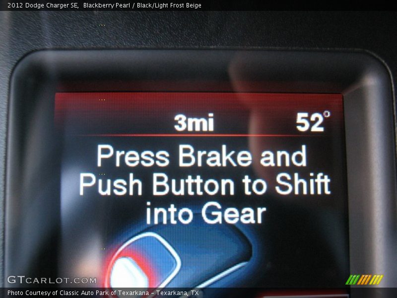 Blackberry Pearl / Black/Light Frost Beige 2012 Dodge Charger SE