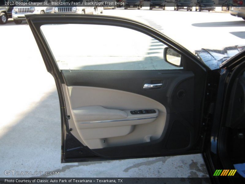 Blackberry Pearl / Black/Light Frost Beige 2012 Dodge Charger SE