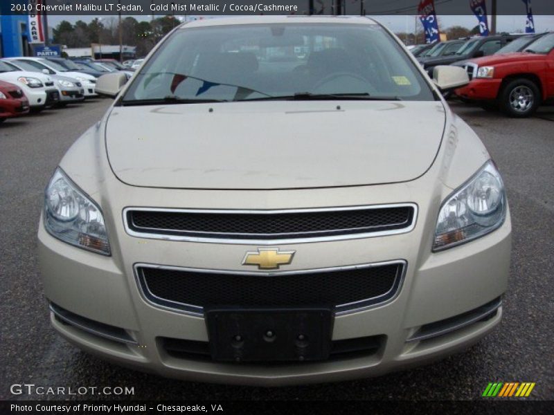 Gold Mist Metallic / Cocoa/Cashmere 2010 Chevrolet Malibu LT Sedan