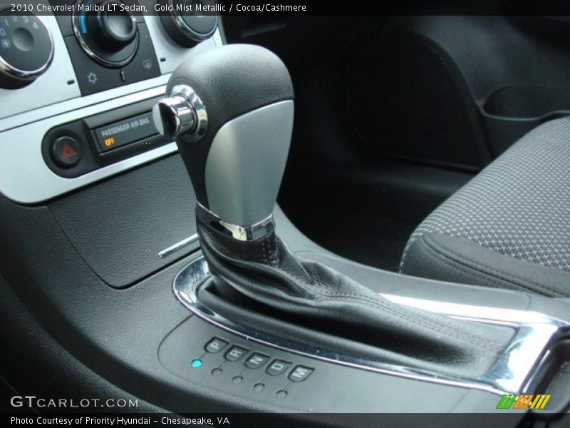 Gold Mist Metallic / Cocoa/Cashmere 2010 Chevrolet Malibu LT Sedan