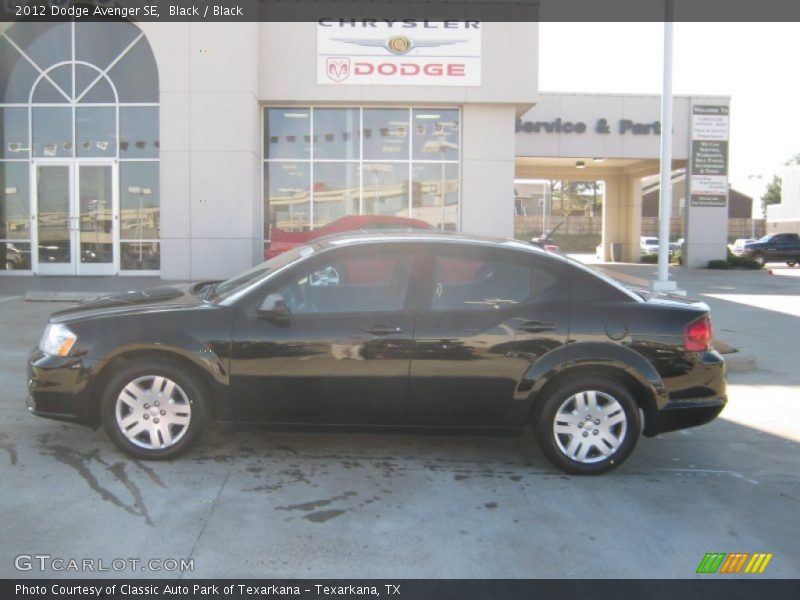 Black / Black 2012 Dodge Avenger SE