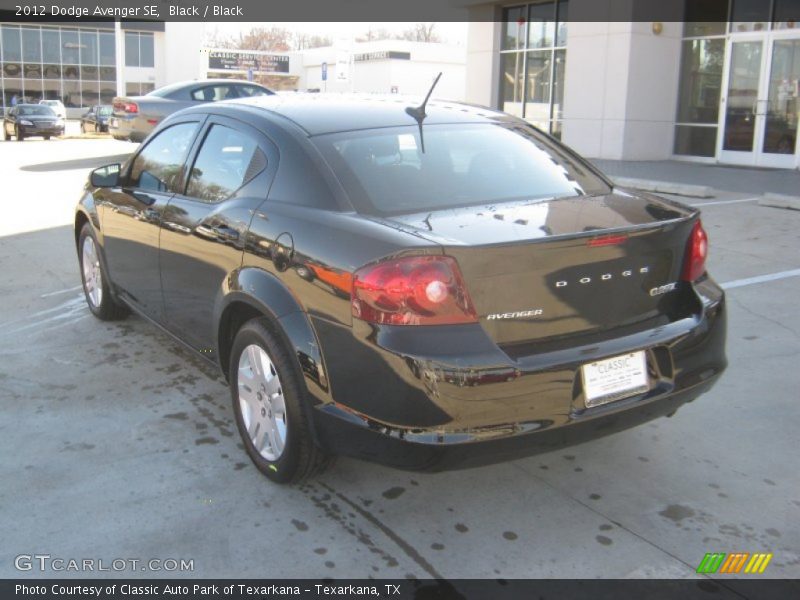 Black / Black 2012 Dodge Avenger SE