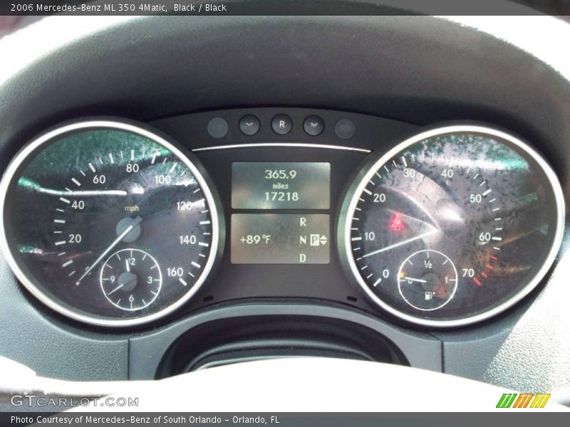 Black / Black 2006 Mercedes-Benz ML 350 4Matic