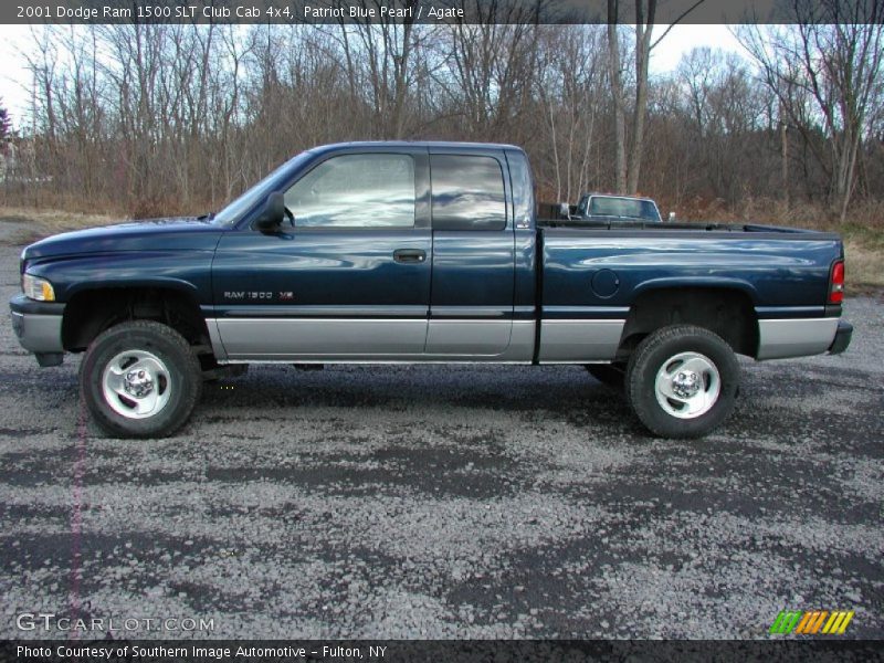 Patriot Blue Pearl / Agate 2001 Dodge Ram 1500 SLT Club Cab 4x4