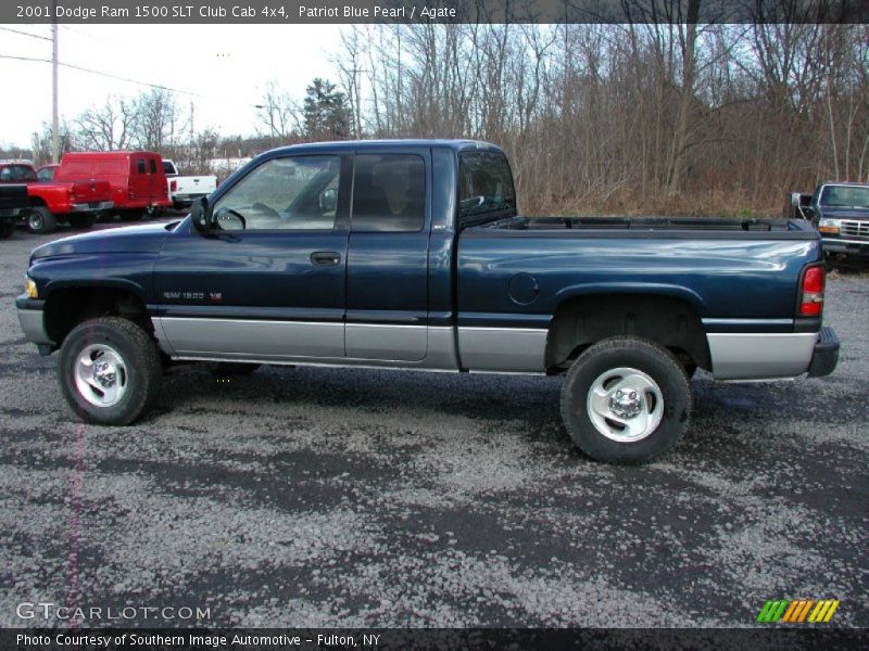 Patriot Blue Pearl / Agate 2001 Dodge Ram 1500 SLT Club Cab 4x4