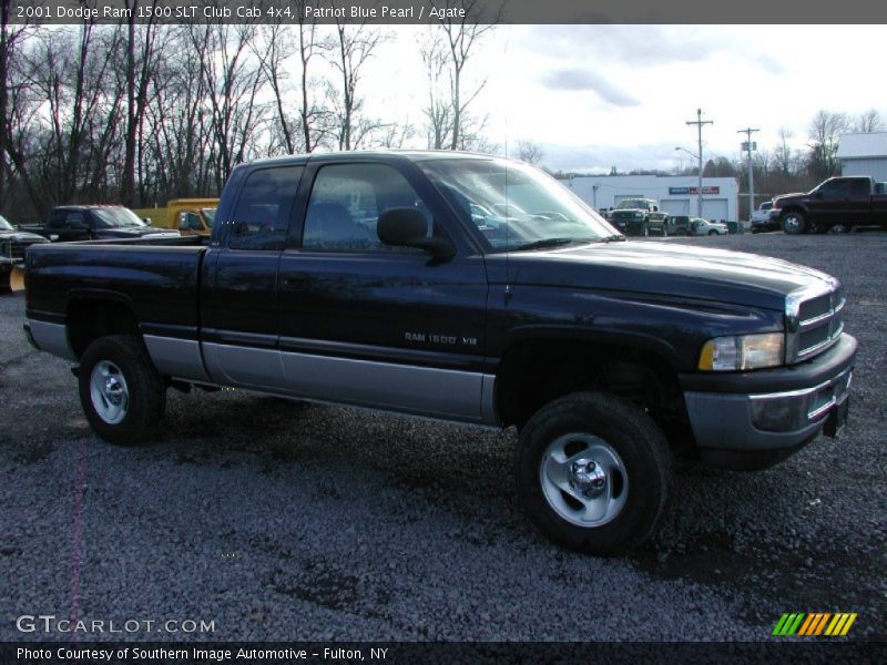 Patriot Blue Pearl / Agate 2001 Dodge Ram 1500 SLT Club Cab 4x4