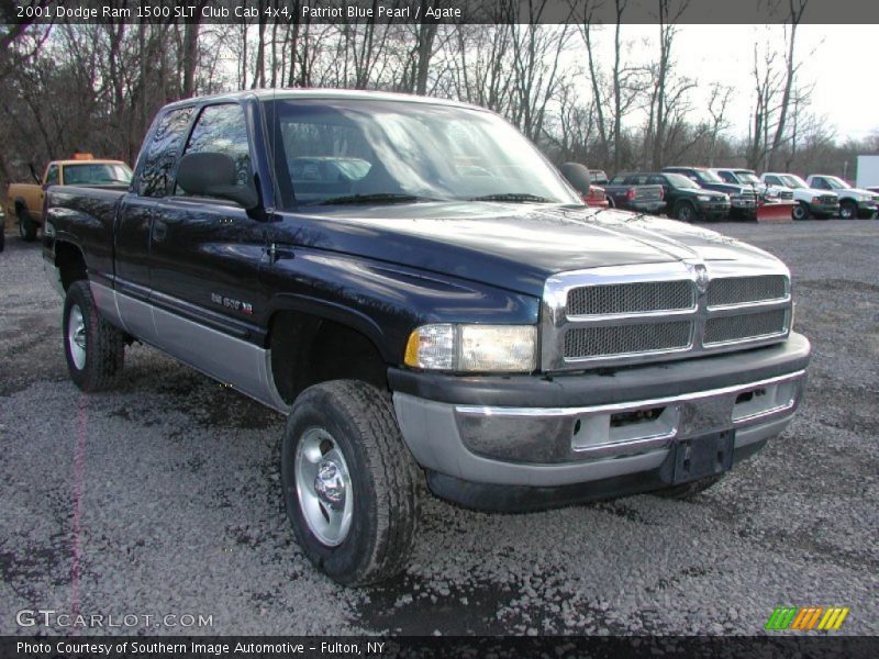 Patriot Blue Pearl / Agate 2001 Dodge Ram 1500 SLT Club Cab 4x4