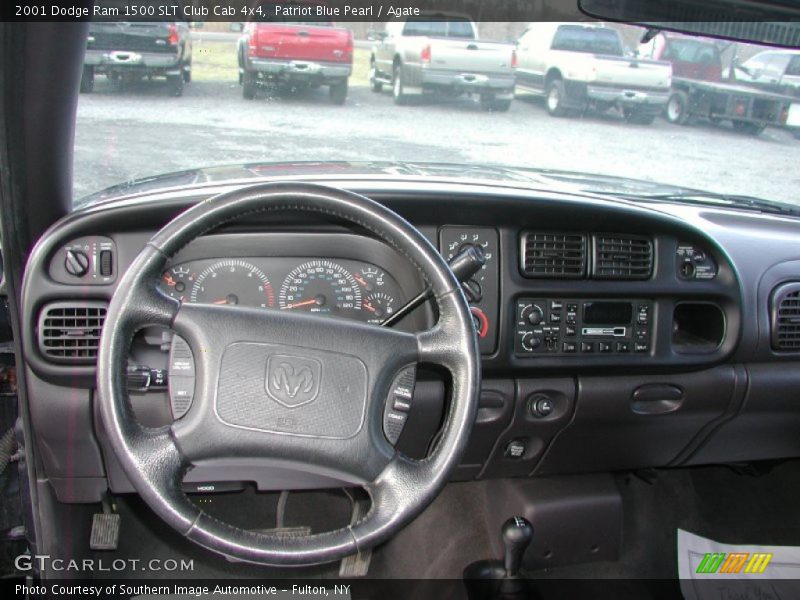 Patriot Blue Pearl / Agate 2001 Dodge Ram 1500 SLT Club Cab 4x4