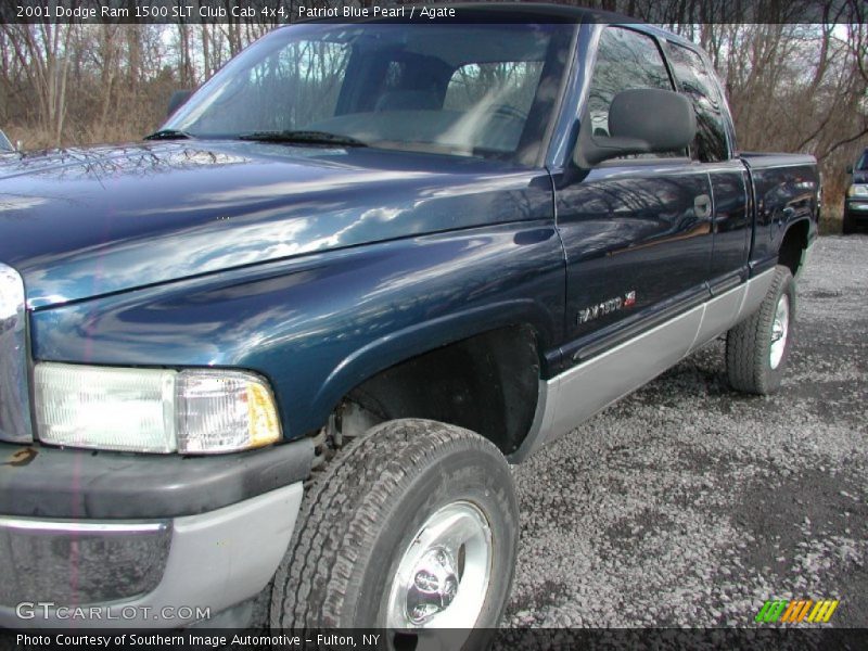 Patriot Blue Pearl / Agate 2001 Dodge Ram 1500 SLT Club Cab 4x4