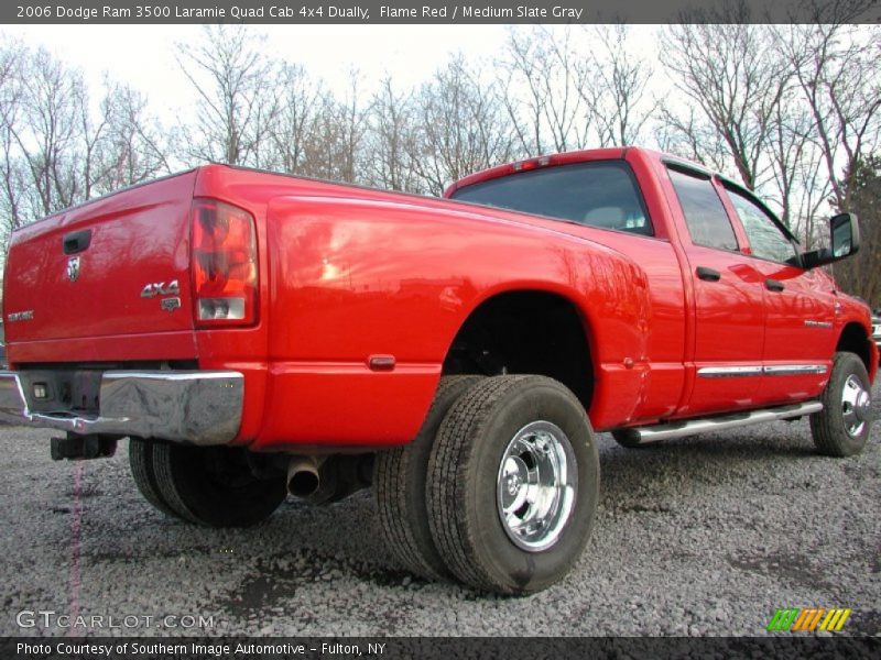 Flame Red / Medium Slate Gray 2006 Dodge Ram 3500 Laramie Quad Cab 4x4 Dually