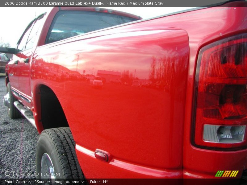 Flame Red / Medium Slate Gray 2006 Dodge Ram 3500 Laramie Quad Cab 4x4 Dually