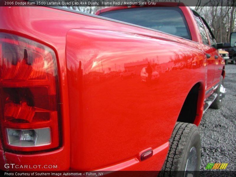 Flame Red / Medium Slate Gray 2006 Dodge Ram 3500 Laramie Quad Cab 4x4 Dually
