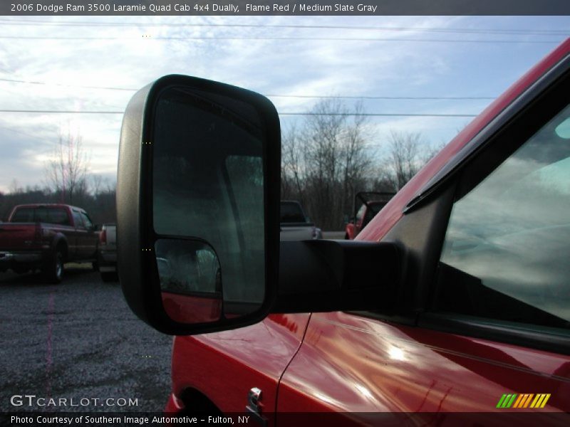Flame Red / Medium Slate Gray 2006 Dodge Ram 3500 Laramie Quad Cab 4x4 Dually