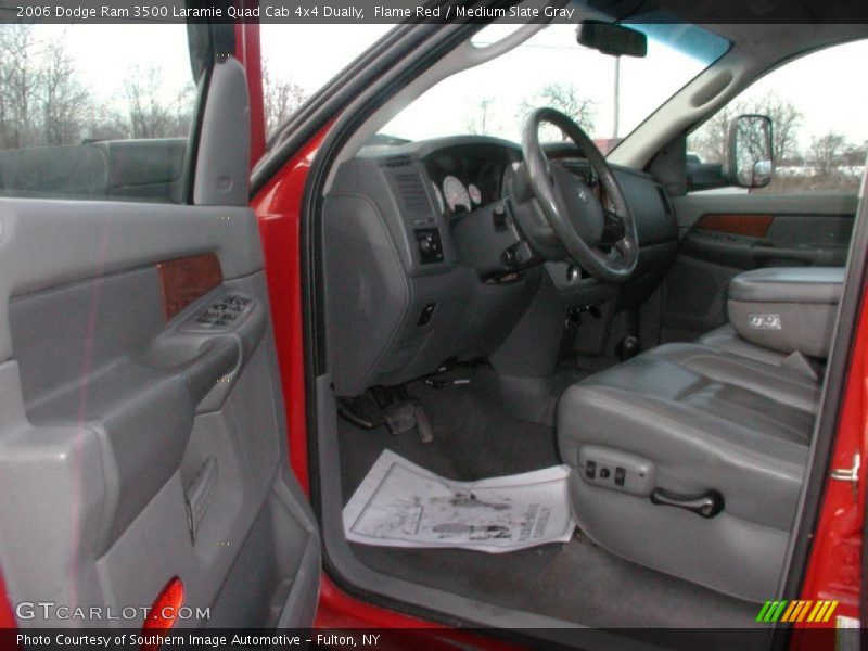 Flame Red / Medium Slate Gray 2006 Dodge Ram 3500 Laramie Quad Cab 4x4 Dually