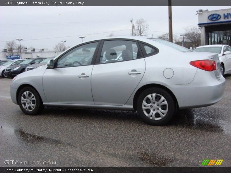 Liquid Silver / Gray 2010 Hyundai Elantra GLS