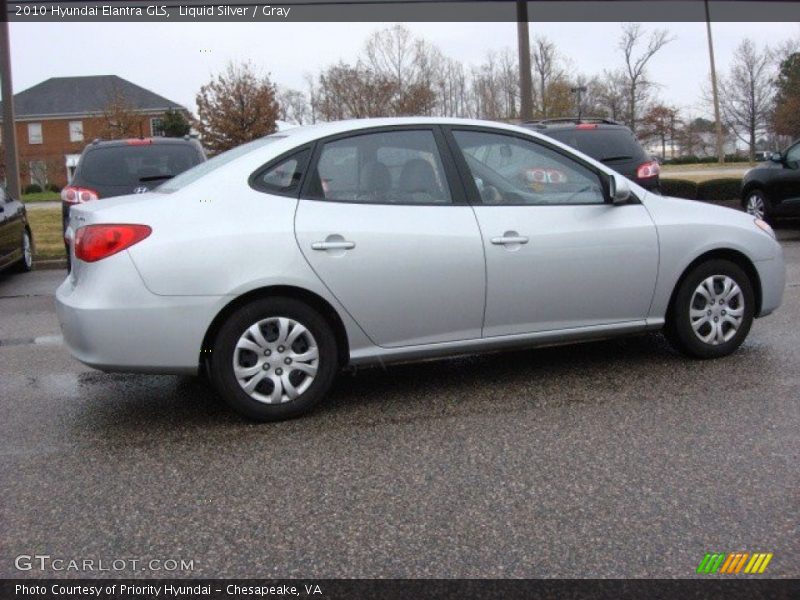 Liquid Silver / Gray 2010 Hyundai Elantra GLS