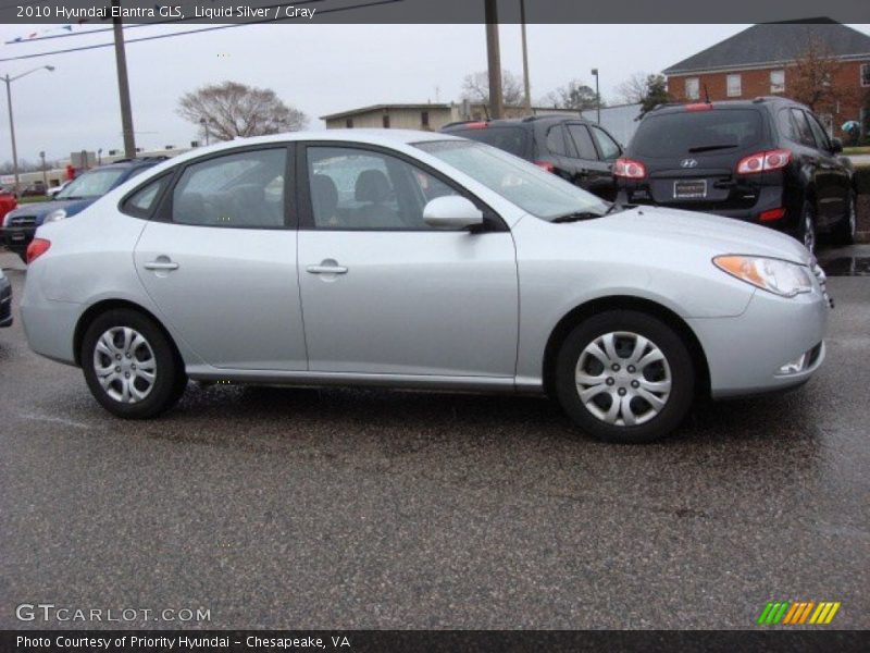 Liquid Silver / Gray 2010 Hyundai Elantra GLS