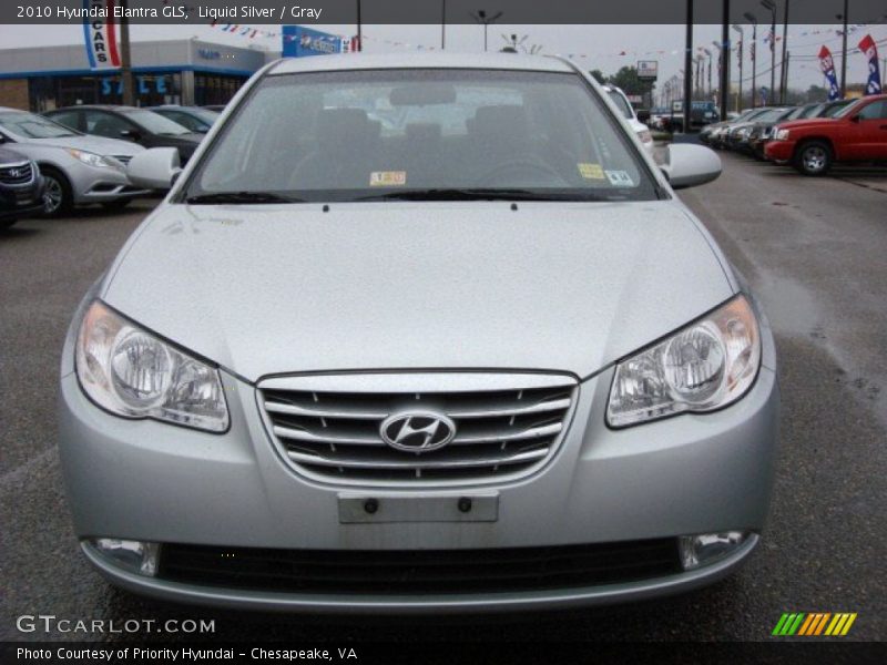 Liquid Silver / Gray 2010 Hyundai Elantra GLS