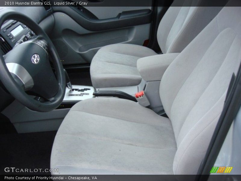 Liquid Silver / Gray 2010 Hyundai Elantra GLS