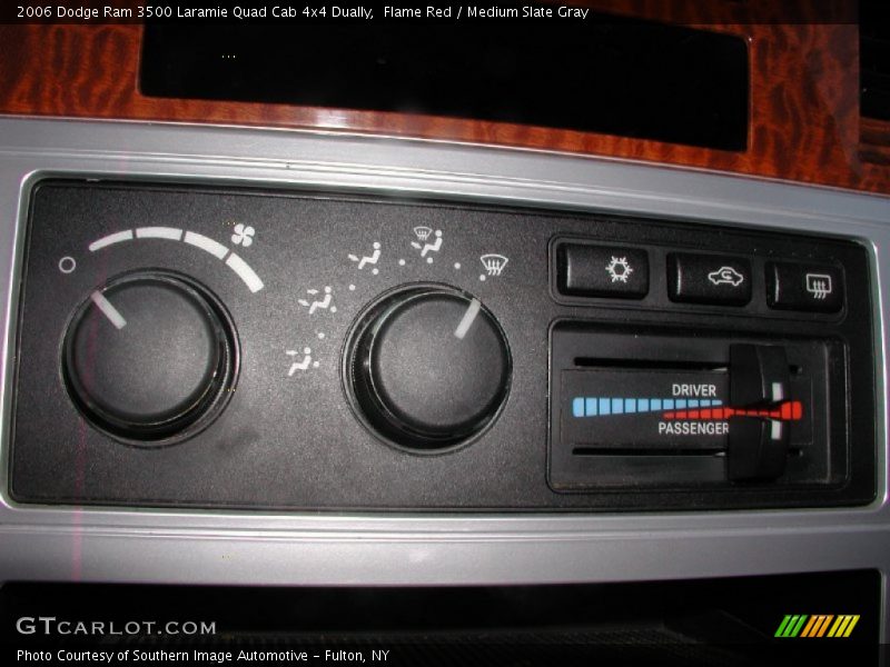 Flame Red / Medium Slate Gray 2006 Dodge Ram 3500 Laramie Quad Cab 4x4 Dually