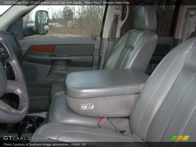 Flame Red / Medium Slate Gray 2006 Dodge Ram 3500 Laramie Quad Cab 4x4 Dually