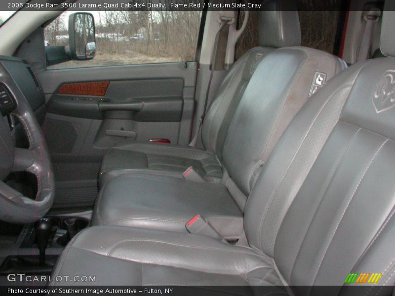 Flame Red / Medium Slate Gray 2006 Dodge Ram 3500 Laramie Quad Cab 4x4 Dually
