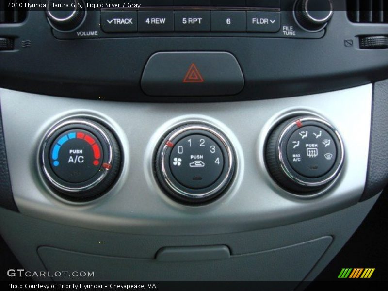 Liquid Silver / Gray 2010 Hyundai Elantra GLS