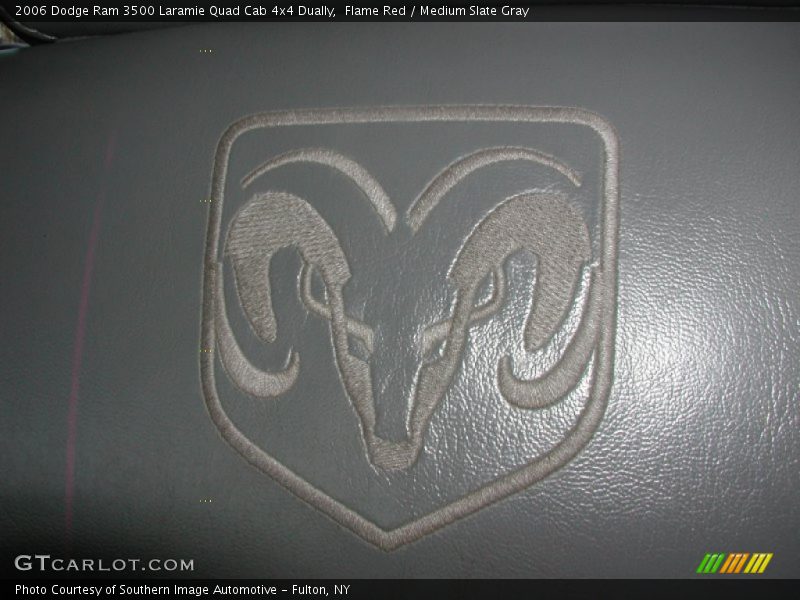 Flame Red / Medium Slate Gray 2006 Dodge Ram 3500 Laramie Quad Cab 4x4 Dually