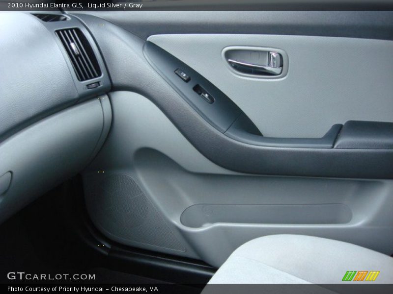 Liquid Silver / Gray 2010 Hyundai Elantra GLS