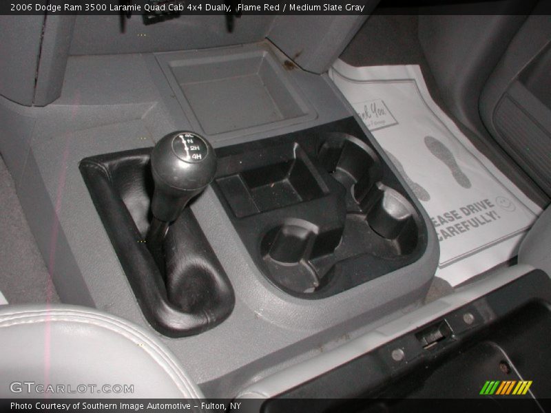 Flame Red / Medium Slate Gray 2006 Dodge Ram 3500 Laramie Quad Cab 4x4 Dually
