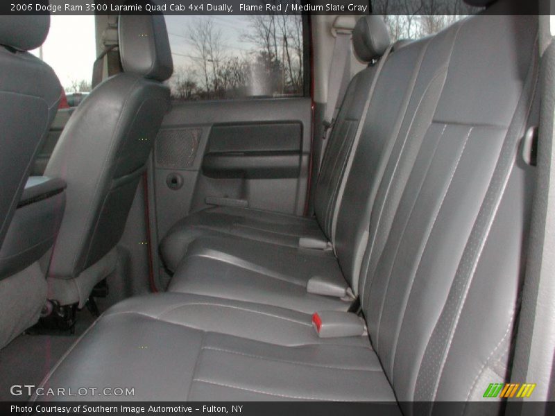 Flame Red / Medium Slate Gray 2006 Dodge Ram 3500 Laramie Quad Cab 4x4 Dually