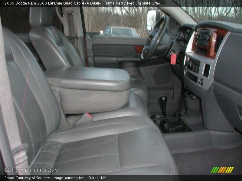 Flame Red / Medium Slate Gray 2006 Dodge Ram 3500 Laramie Quad Cab 4x4 Dually