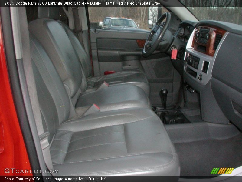 Flame Red / Medium Slate Gray 2006 Dodge Ram 3500 Laramie Quad Cab 4x4 Dually