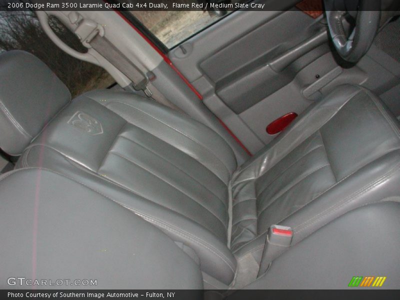 Flame Red / Medium Slate Gray 2006 Dodge Ram 3500 Laramie Quad Cab 4x4 Dually