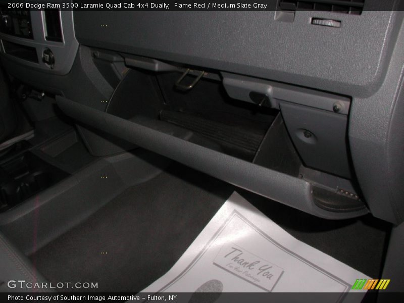 Flame Red / Medium Slate Gray 2006 Dodge Ram 3500 Laramie Quad Cab 4x4 Dually