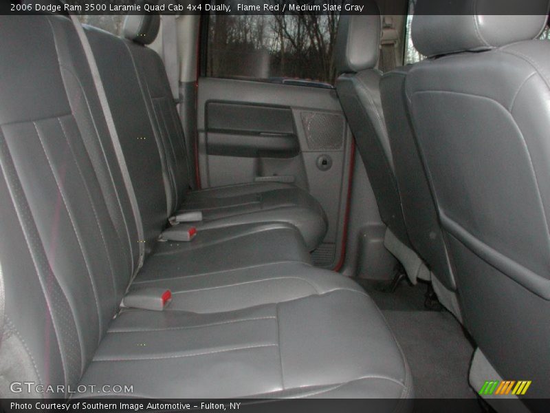 Flame Red / Medium Slate Gray 2006 Dodge Ram 3500 Laramie Quad Cab 4x4 Dually