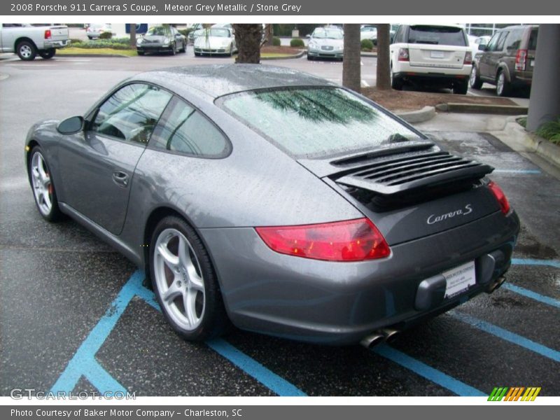 Meteor Grey Metallic / Stone Grey 2008 Porsche 911 Carrera S Coupe