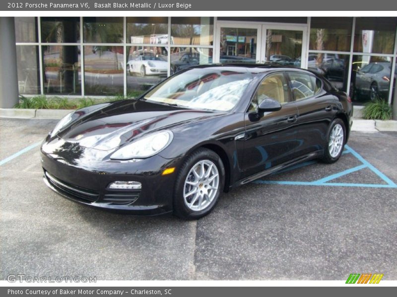 Basalt Black Metallic / Luxor Beige 2012 Porsche Panamera V6