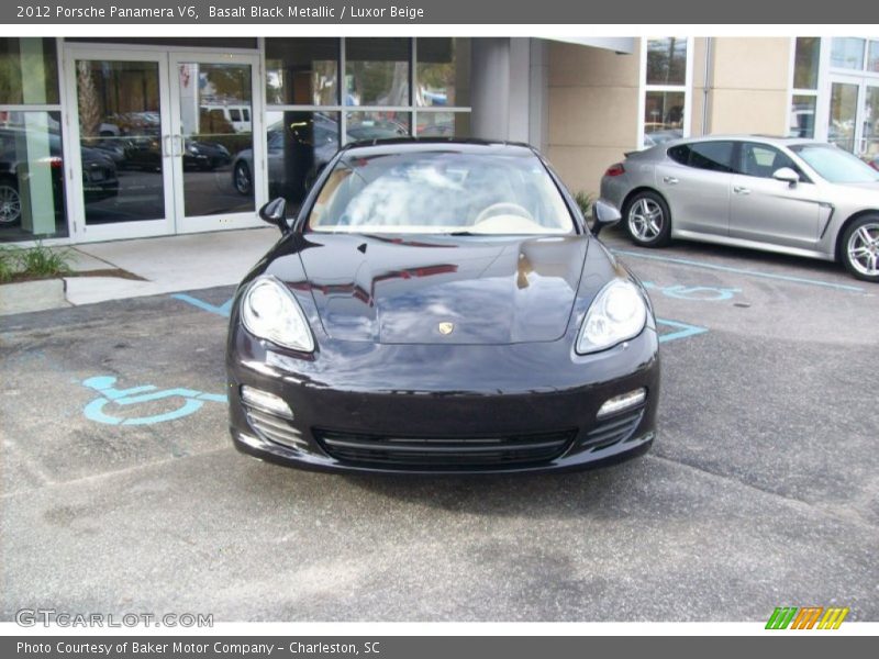 Basalt Black Metallic / Luxor Beige 2012 Porsche Panamera V6