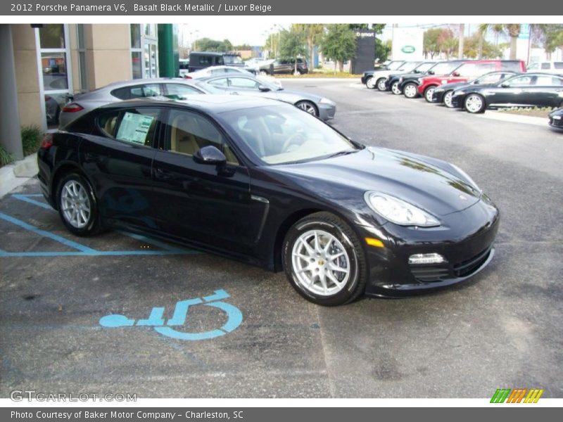 Basalt Black Metallic / Luxor Beige 2012 Porsche Panamera V6